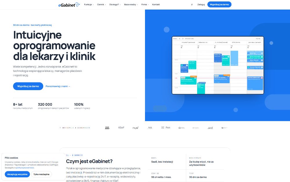 eGabinet - terminarz wizyt placówki